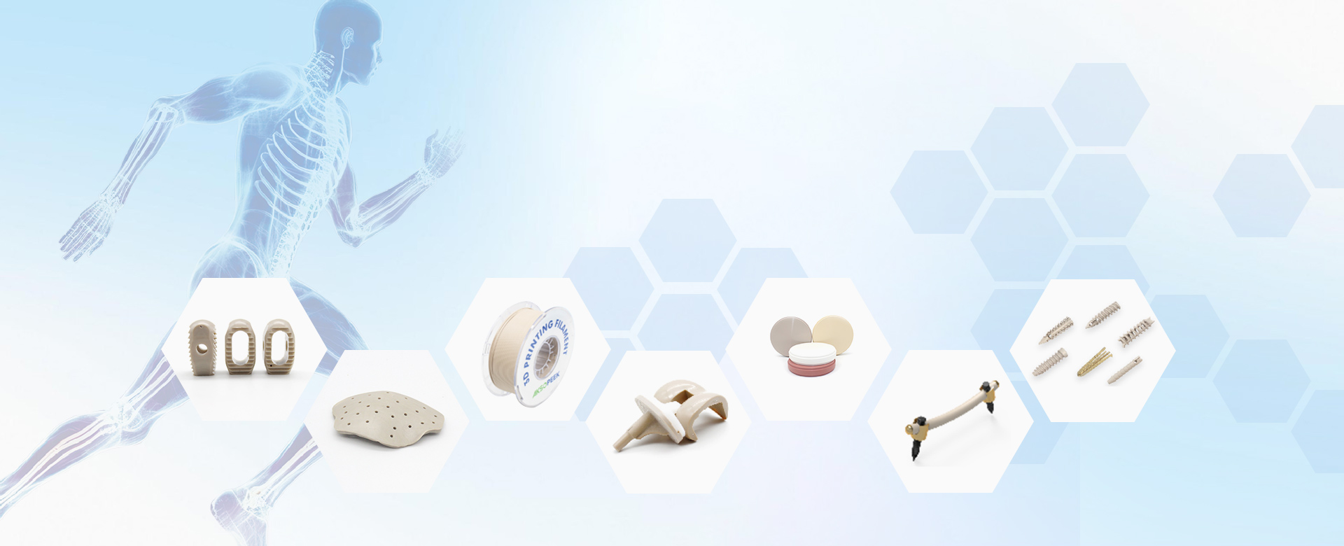 AKSOPEEK PEEK Implantável de Grau Médico